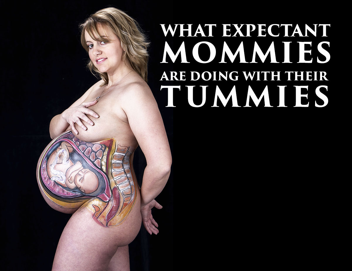 What Expectant Moms Are Doing With Their Tummies.